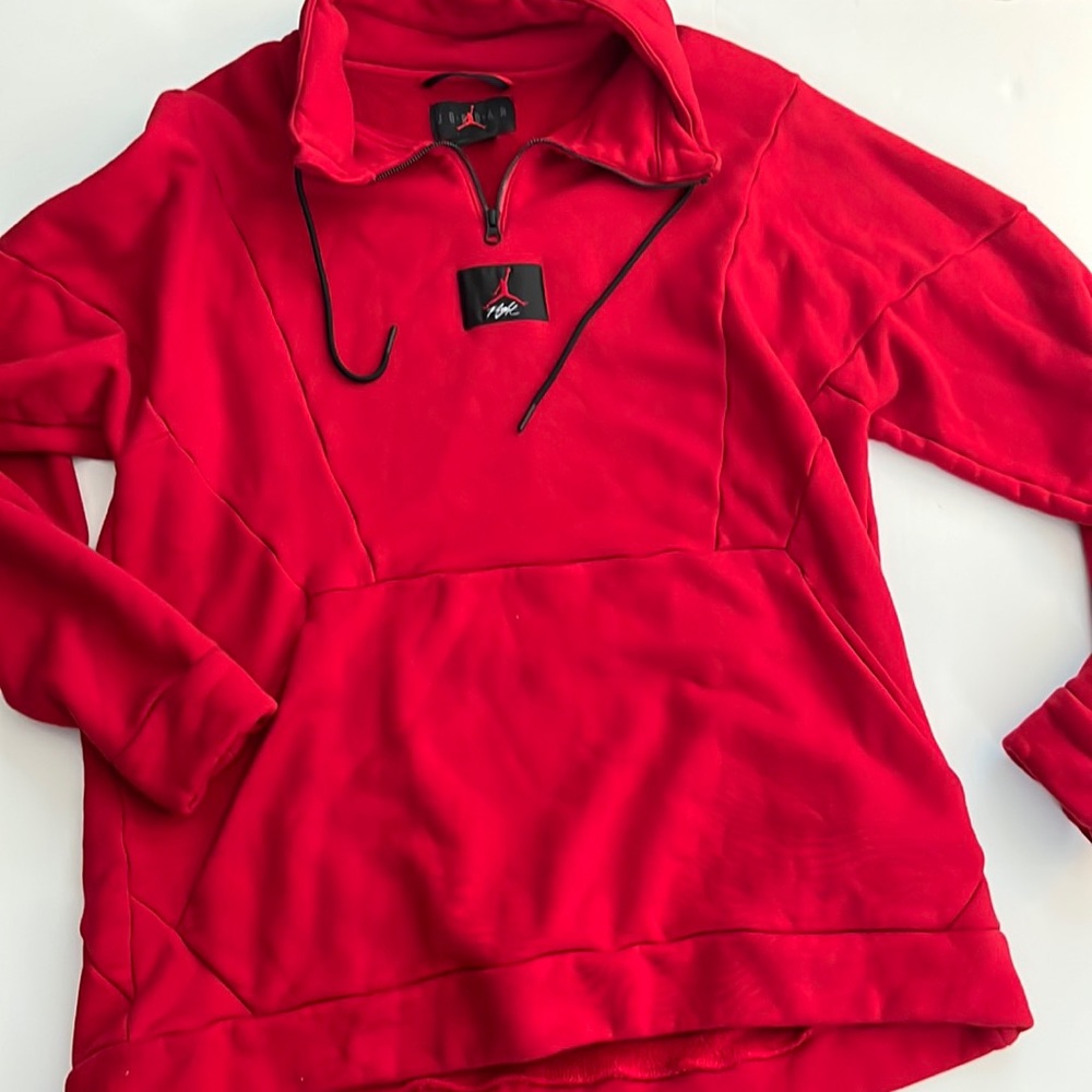 Jordan men’s red 1/4 zip sweatshirt size XL
